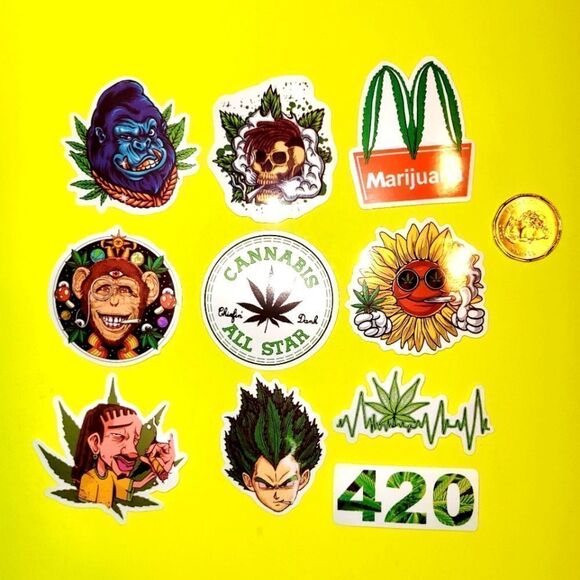 3/$20 Brand New 10x Waterproof Funny Stickers - Picture 1 of 1